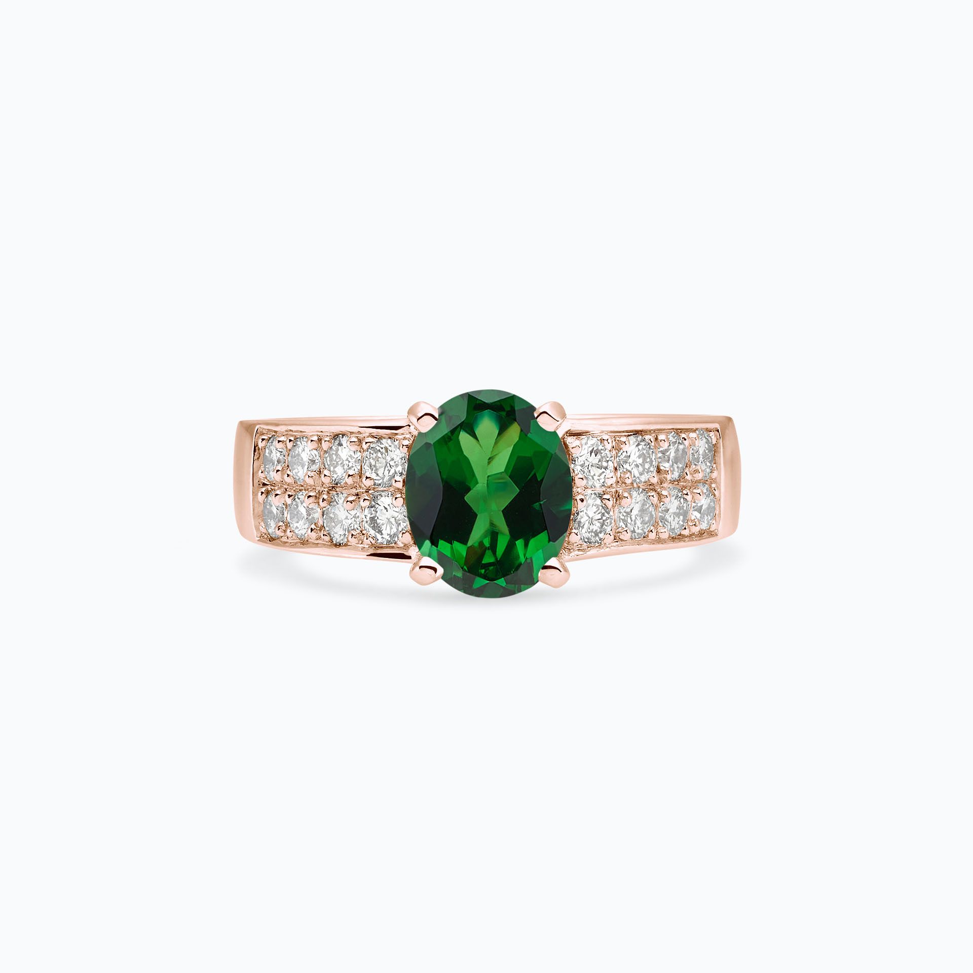Solitaire Pavé Lola Tsavorite