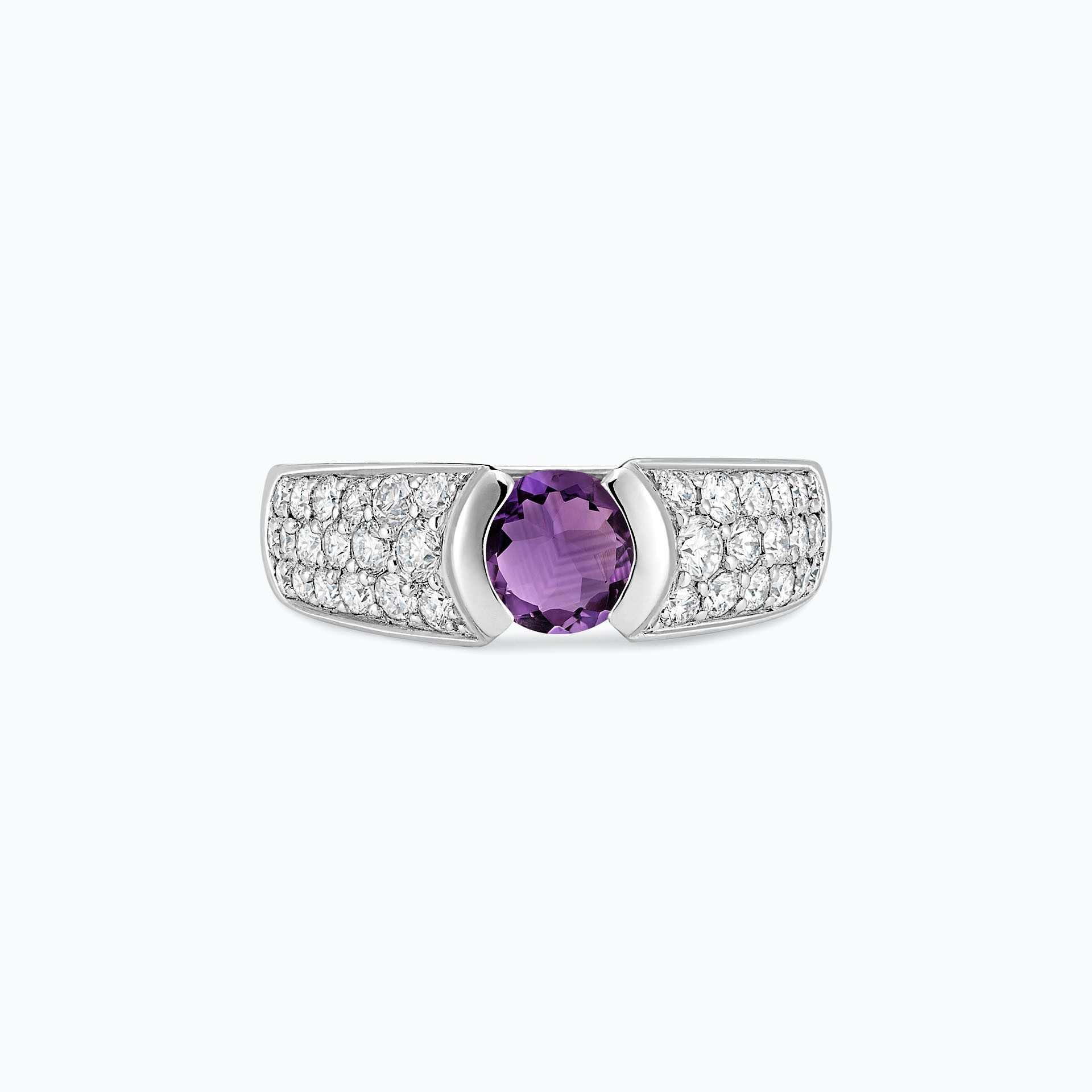 Solitaire Pavé Lovelace Améthyste