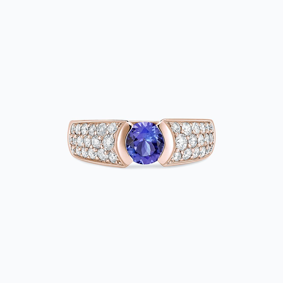 Solitaire Pavé Lovelace Tanzanite