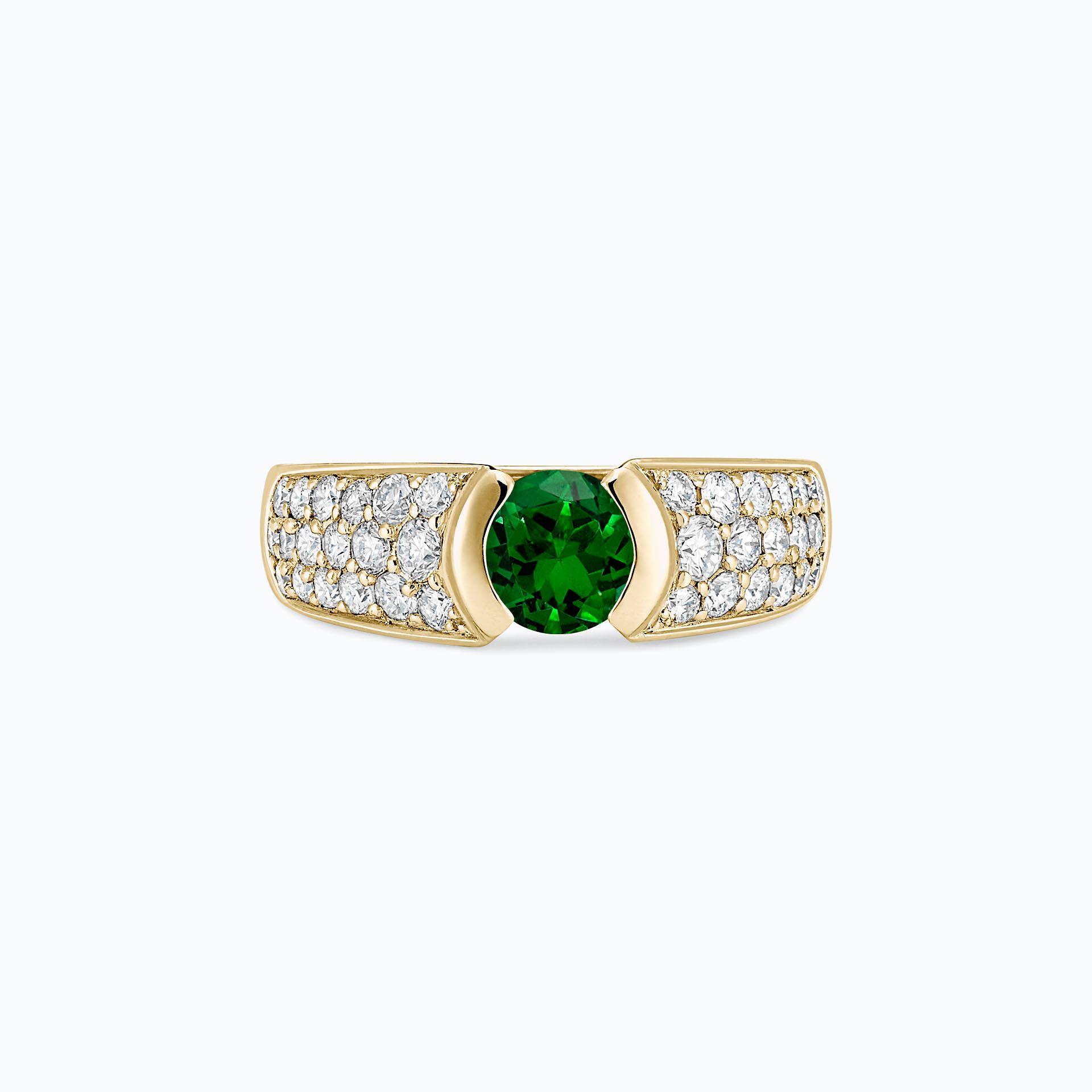 Solitaire Pavé Lovelace Tsavorite