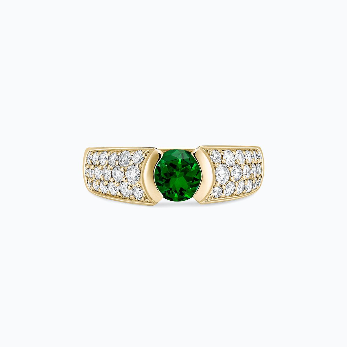 Solitaire Pavé Lovelace Tsavorite