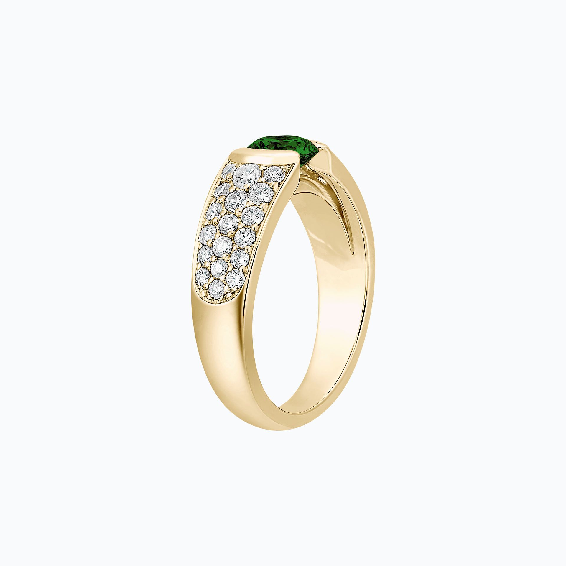 Solitaire Pavé Lovelace Tsavorite
