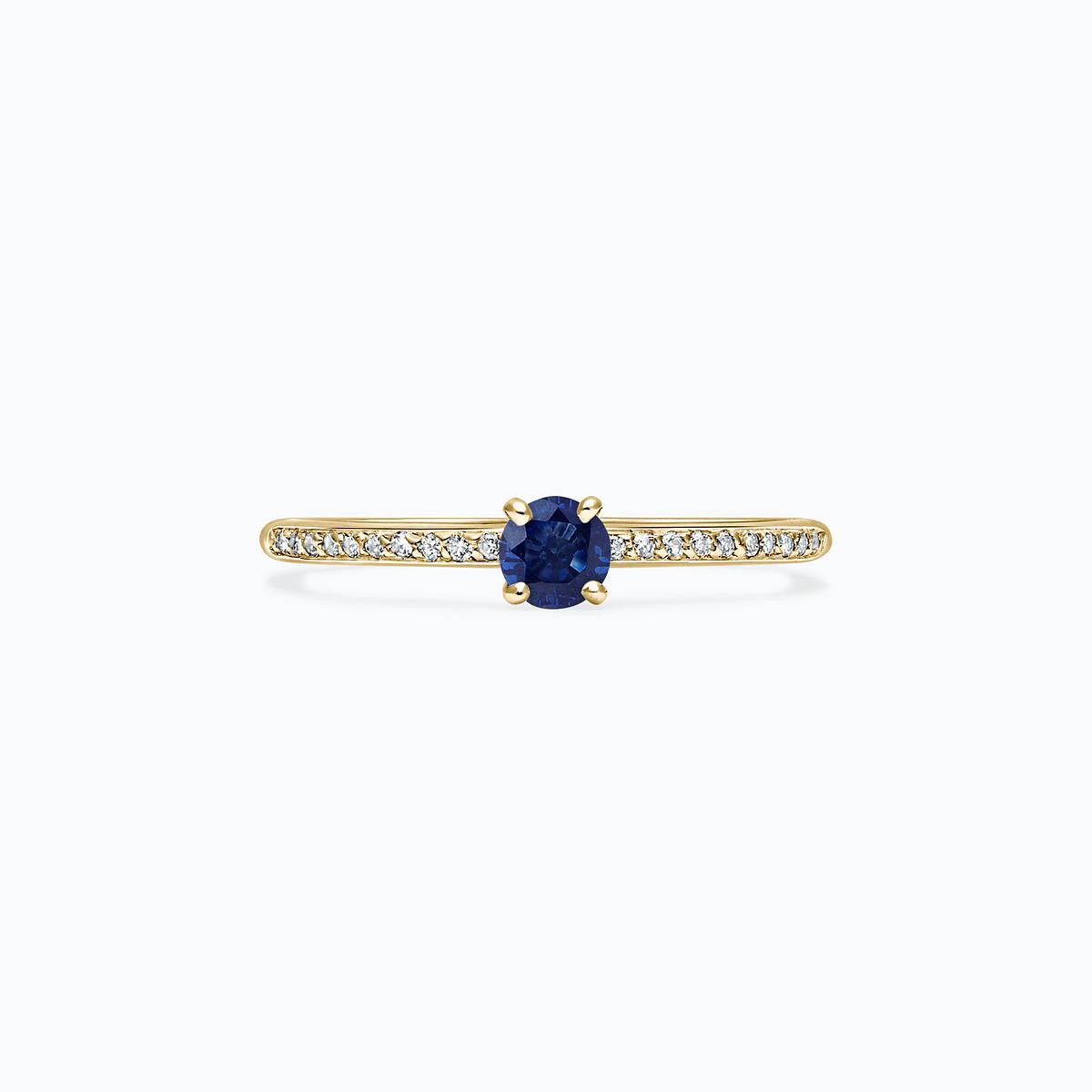 Solitaire Pavé Séléné Saphir 3.5 mm