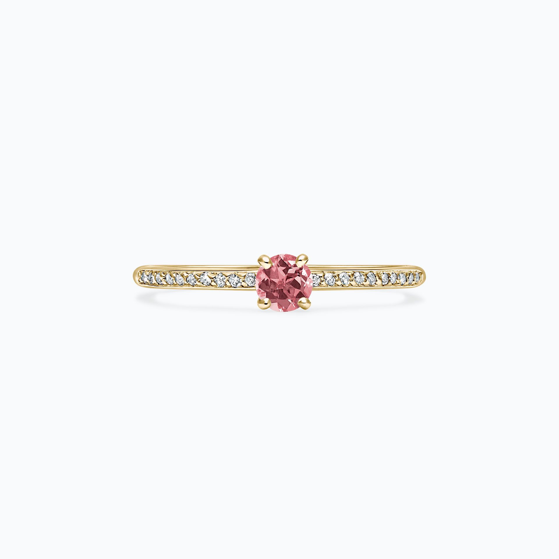 Solitaire Pavé Séléné Tourmaline 3.5 mm