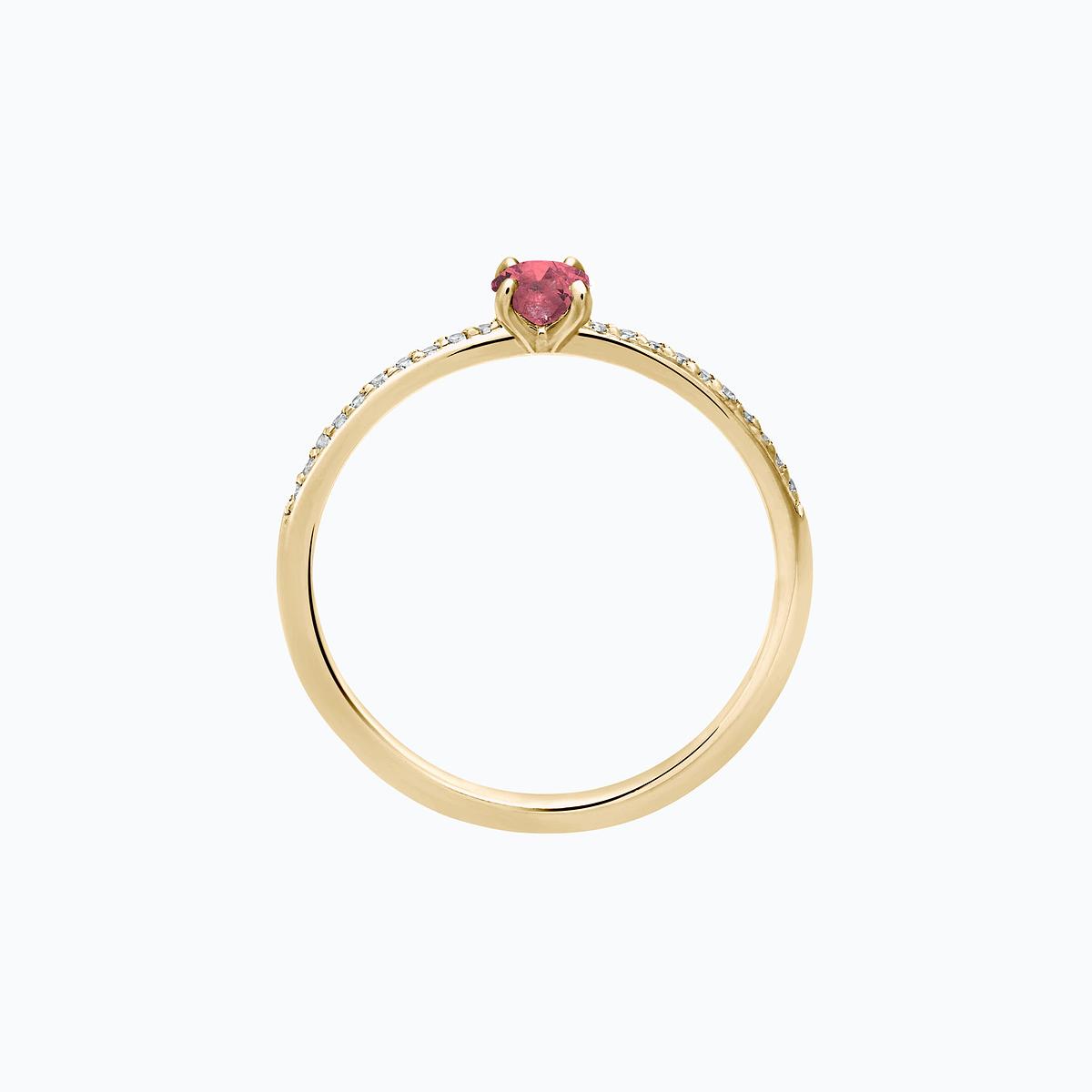 Solitaire Pavé Séléné Tourmaline 3.5 mm