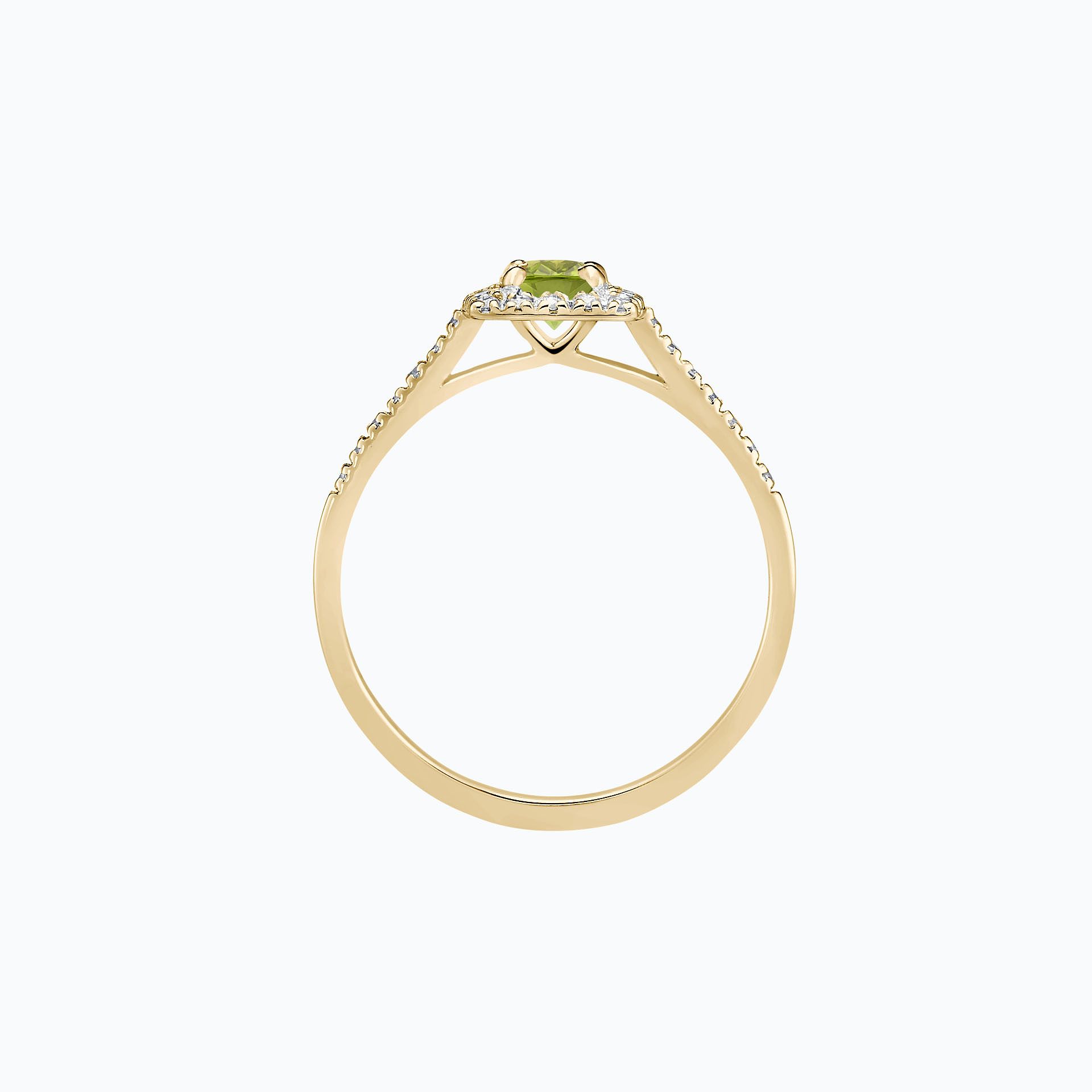 Solitaire Pavé Skye Péridot