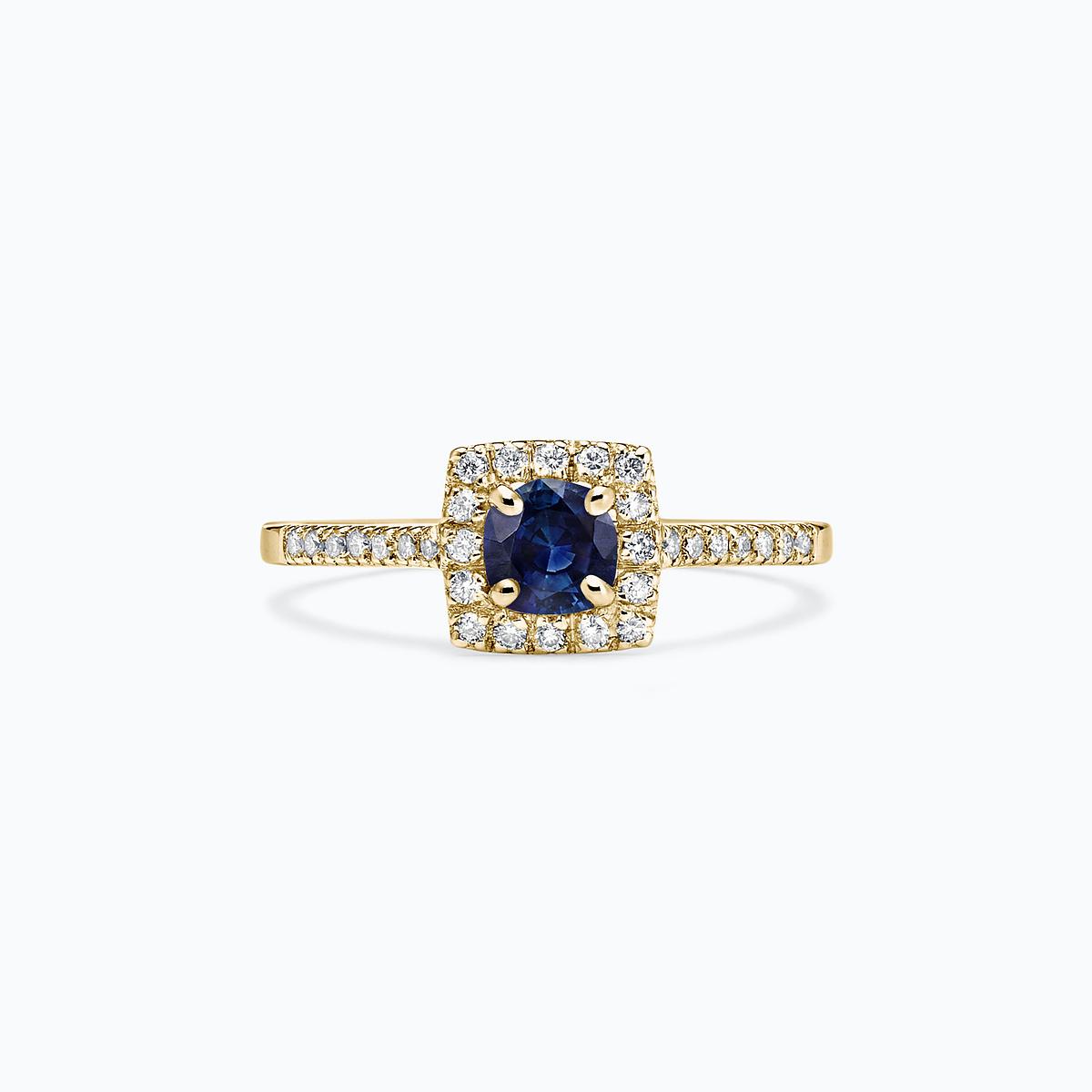 Solitaire Pavé Skye Saphir