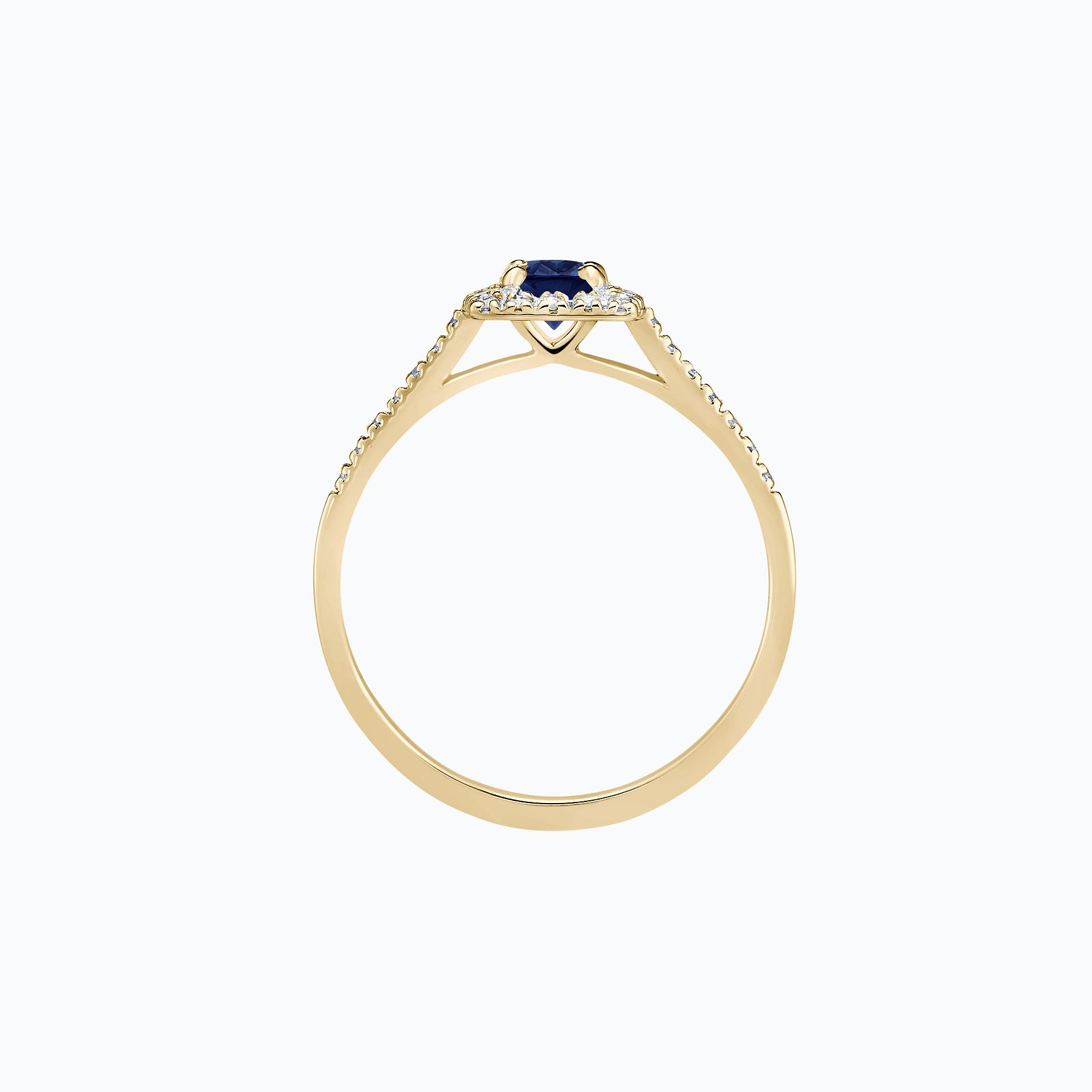 Solitaire Pavé Skye Saphir
