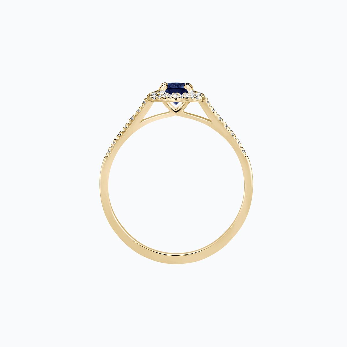 Solitaire Pavé Skye Saphir