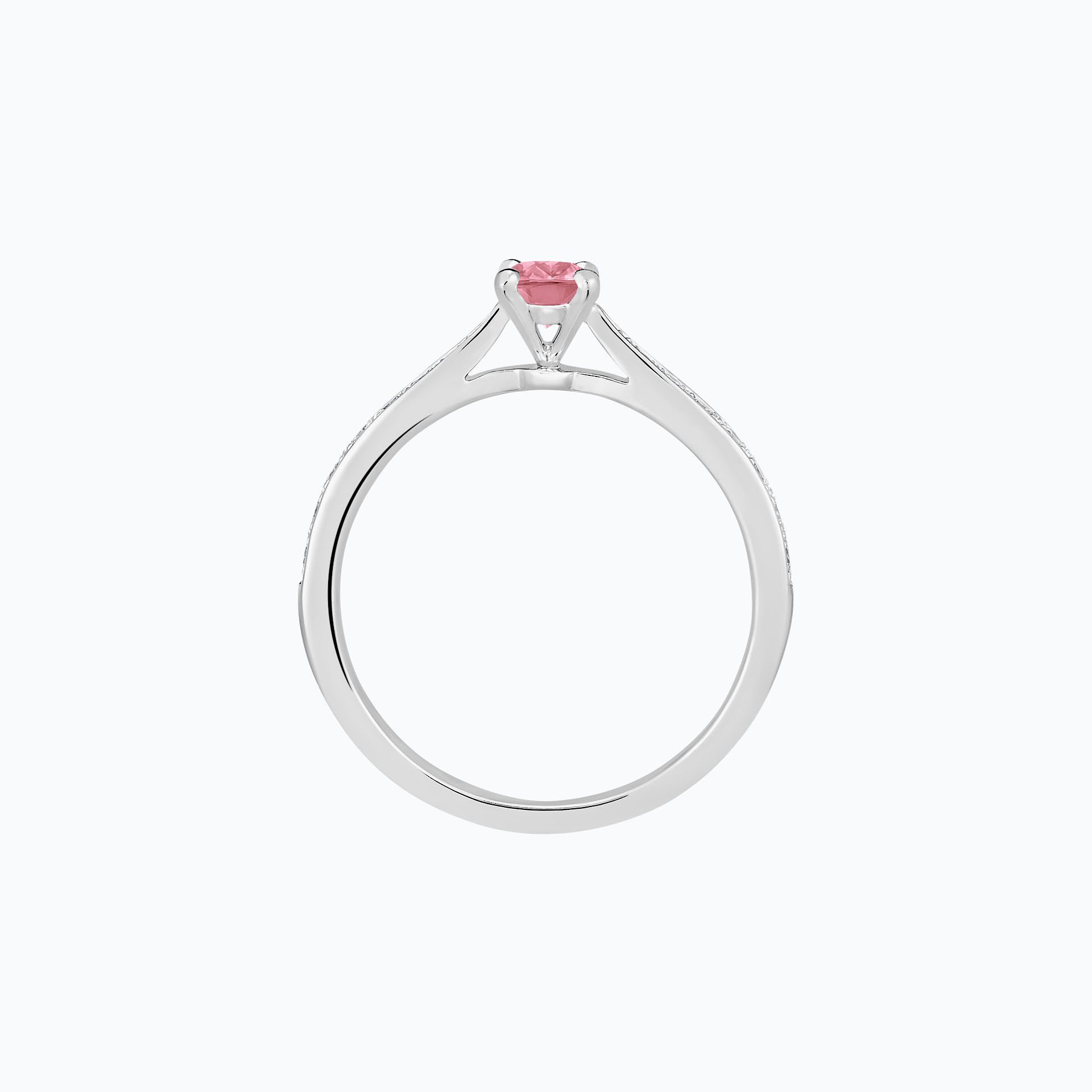 Solitaire Pavé Romance Tourmaline 4.5 mm