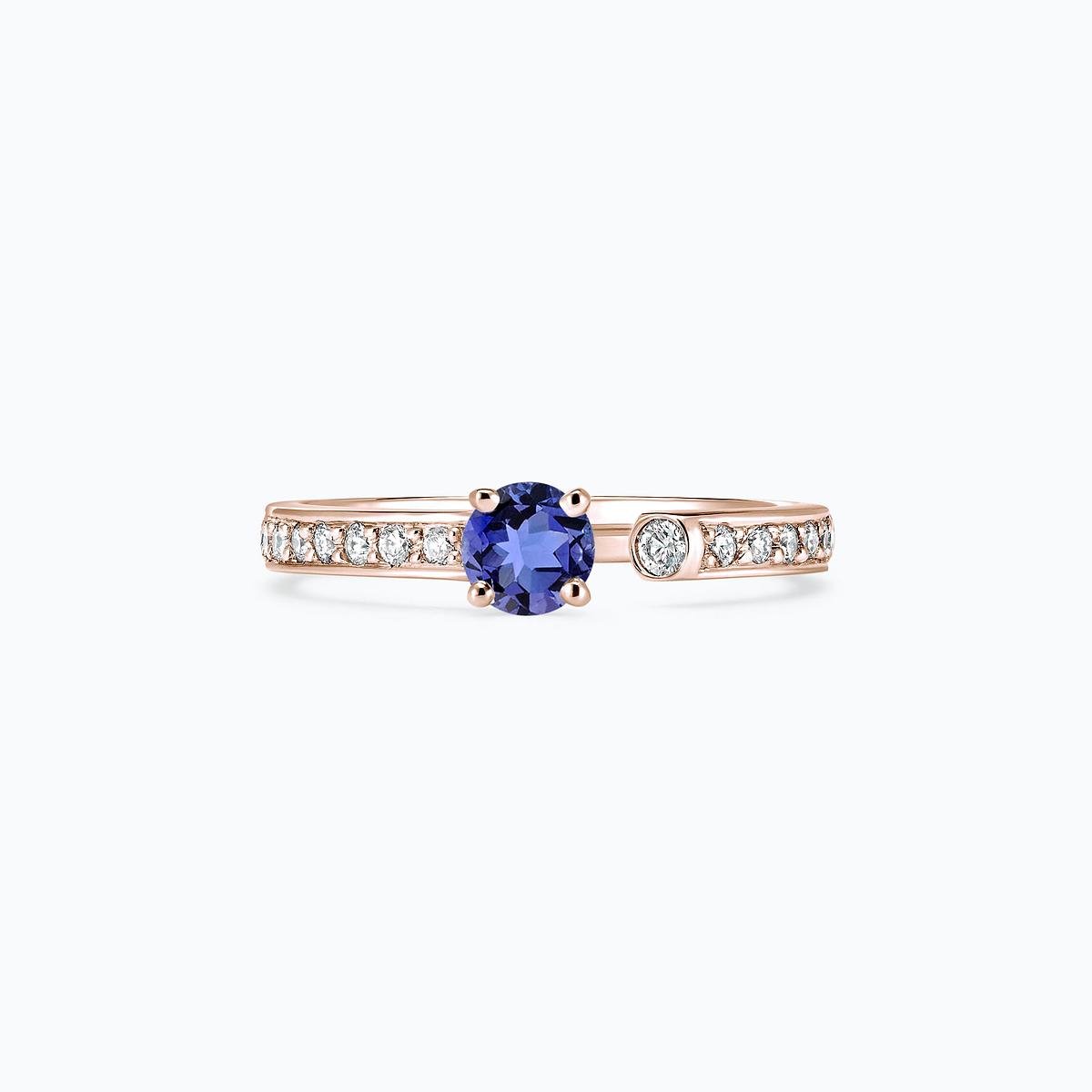 Solitaire Pavé Syracuse Tanzanite