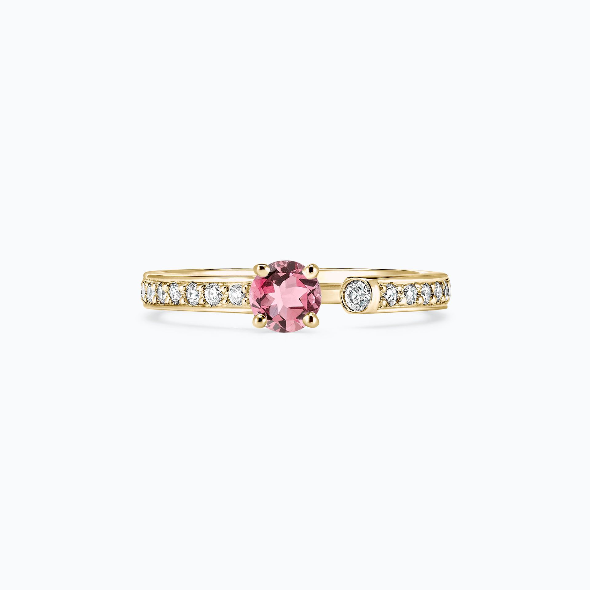 Solitaire Pavé Syracuse Tourmaline