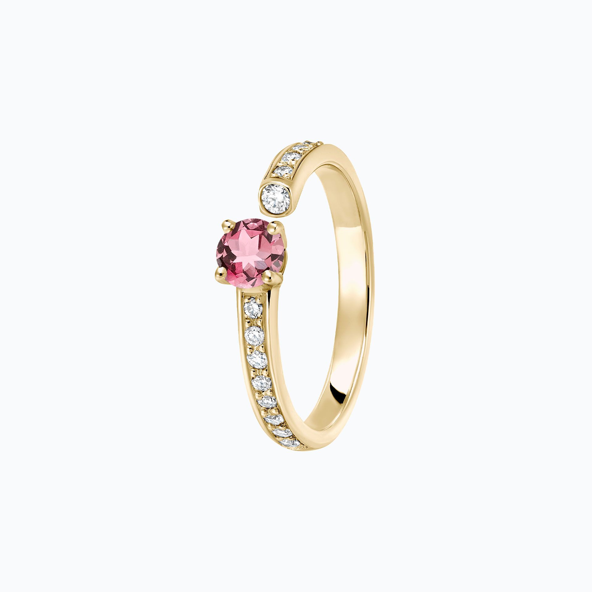 Solitaire Pavé Syracuse Tourmaline