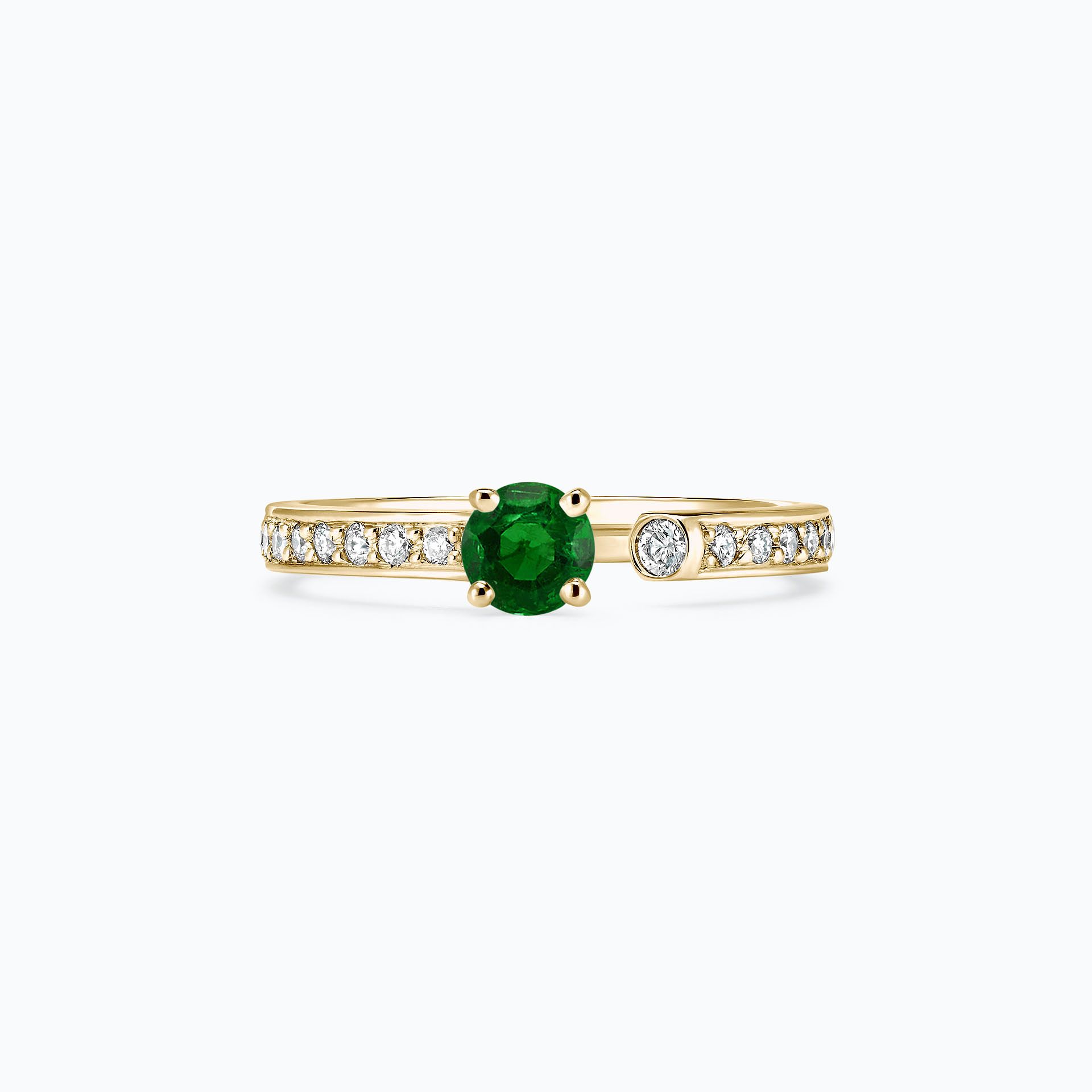 Solitaire Pavé Syracuse Tsavorite