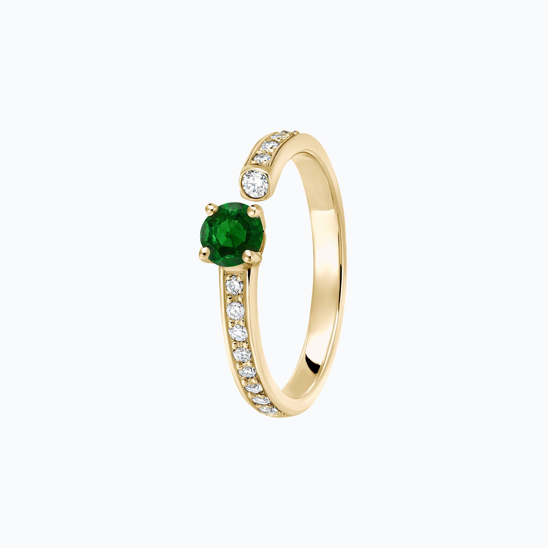 Solitaire Pavé Syracuse Tsavorite