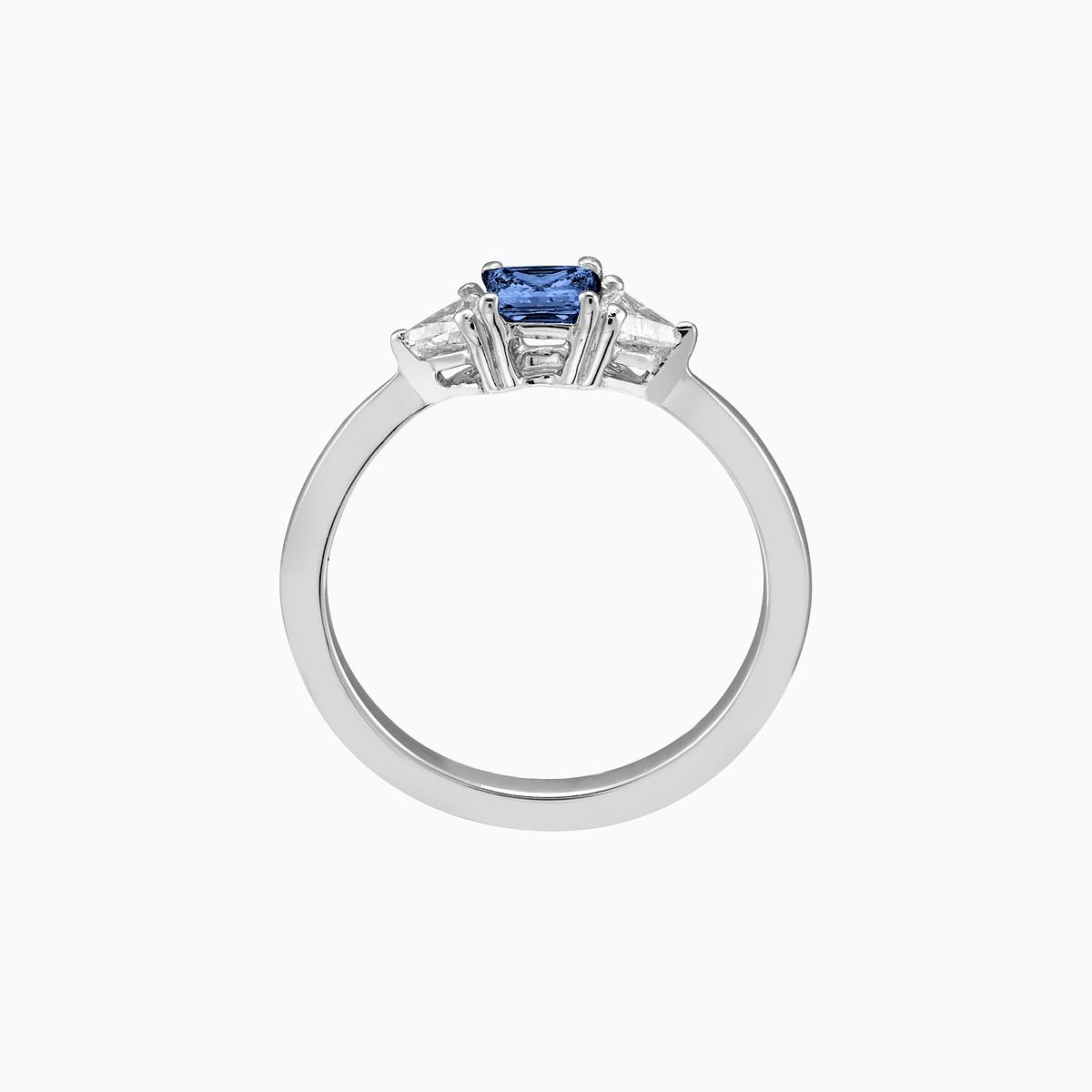 Solitaire Princesse Tanzanite 4 x 4 mm