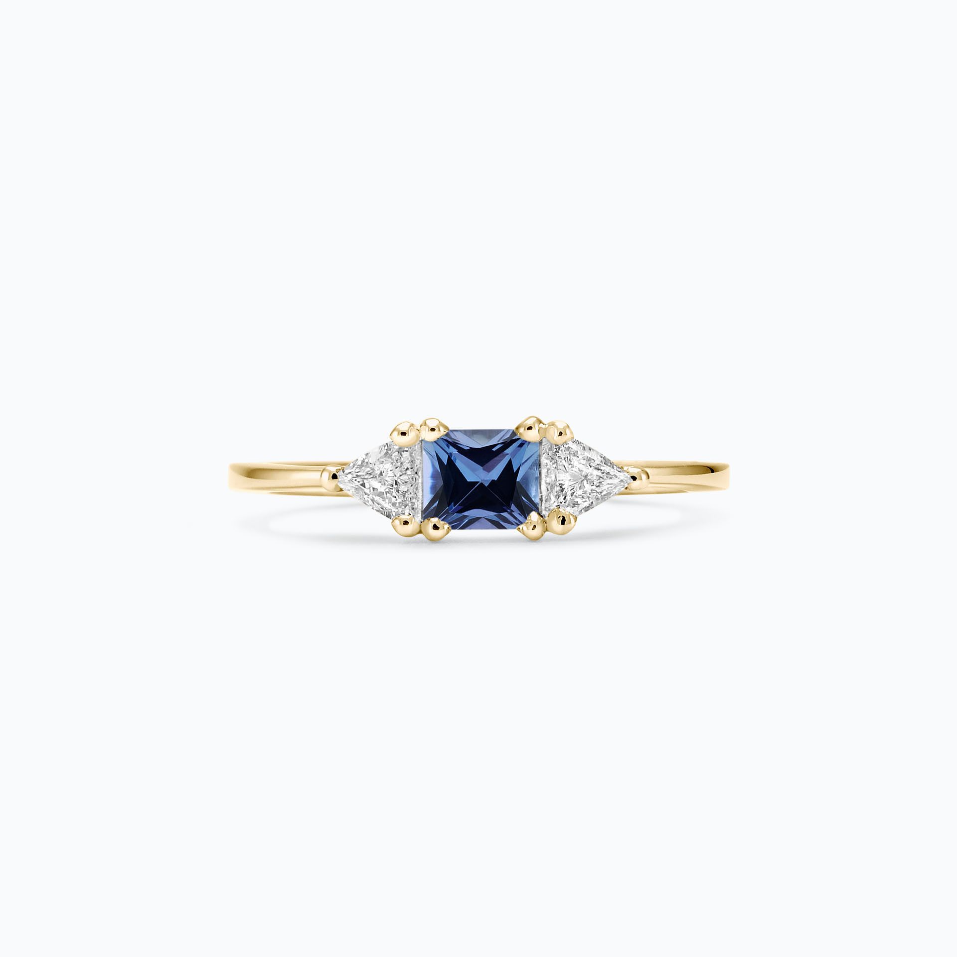 Solitaire Princesse Tanzanite 4 x 4 mm
