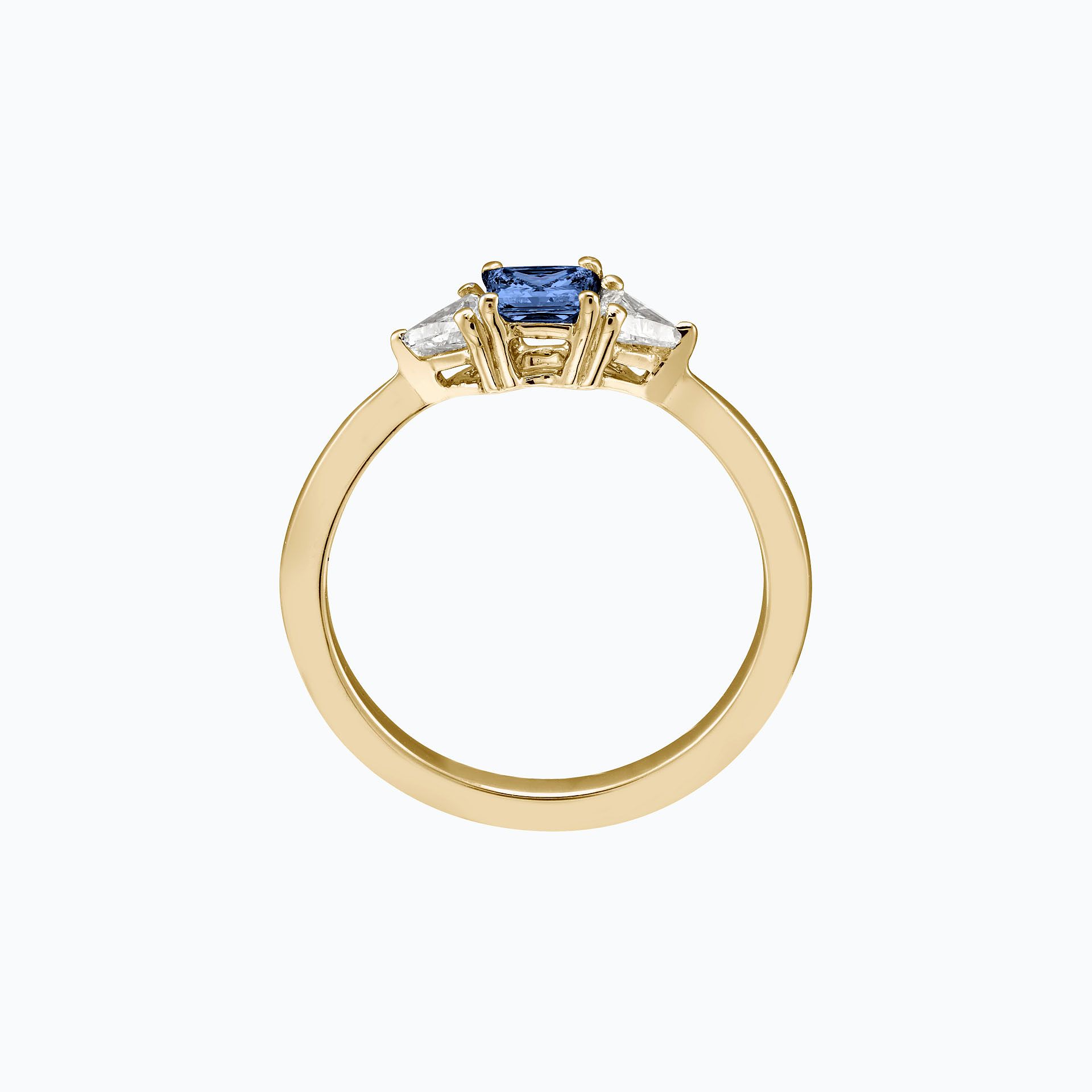 Solitaire Princesse Tanzanite 4 x 4 mm