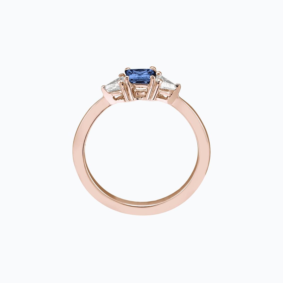 Solitaire Princesse Tanzanite 4 x 4 mm
