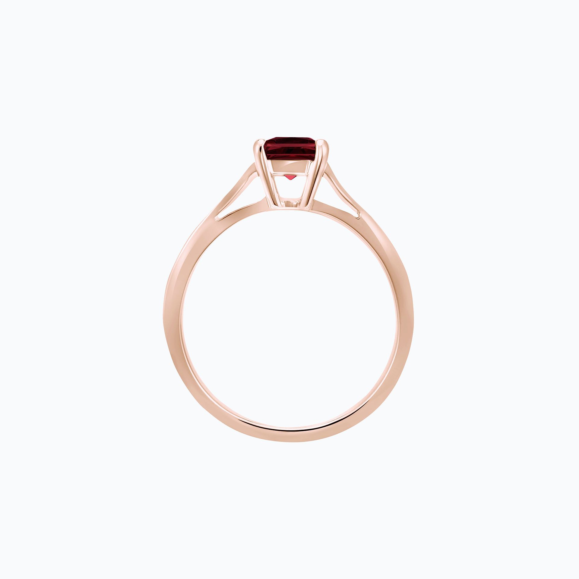 Solitaire Promesse Grenat