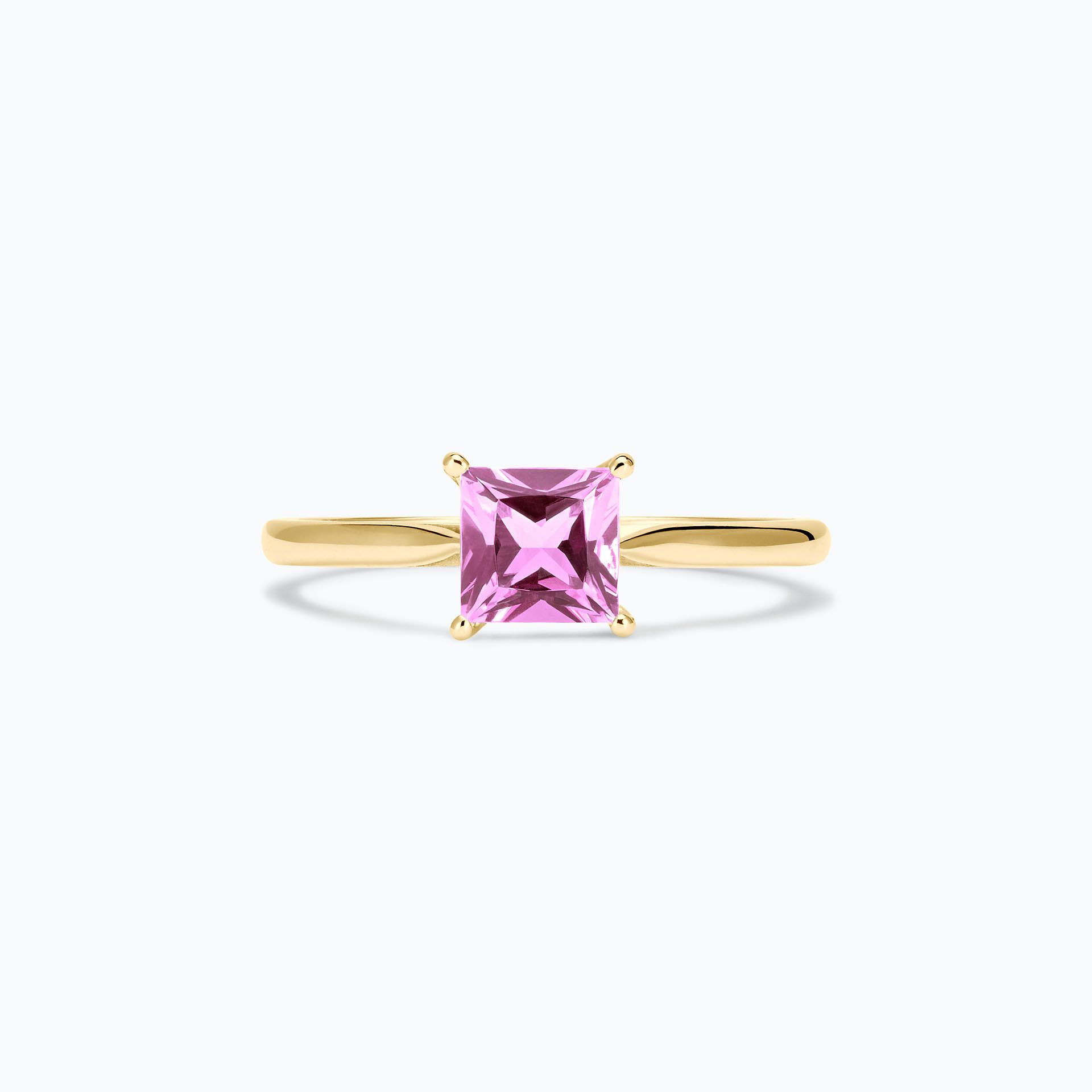 Solitaire Promesse Saphir Rose