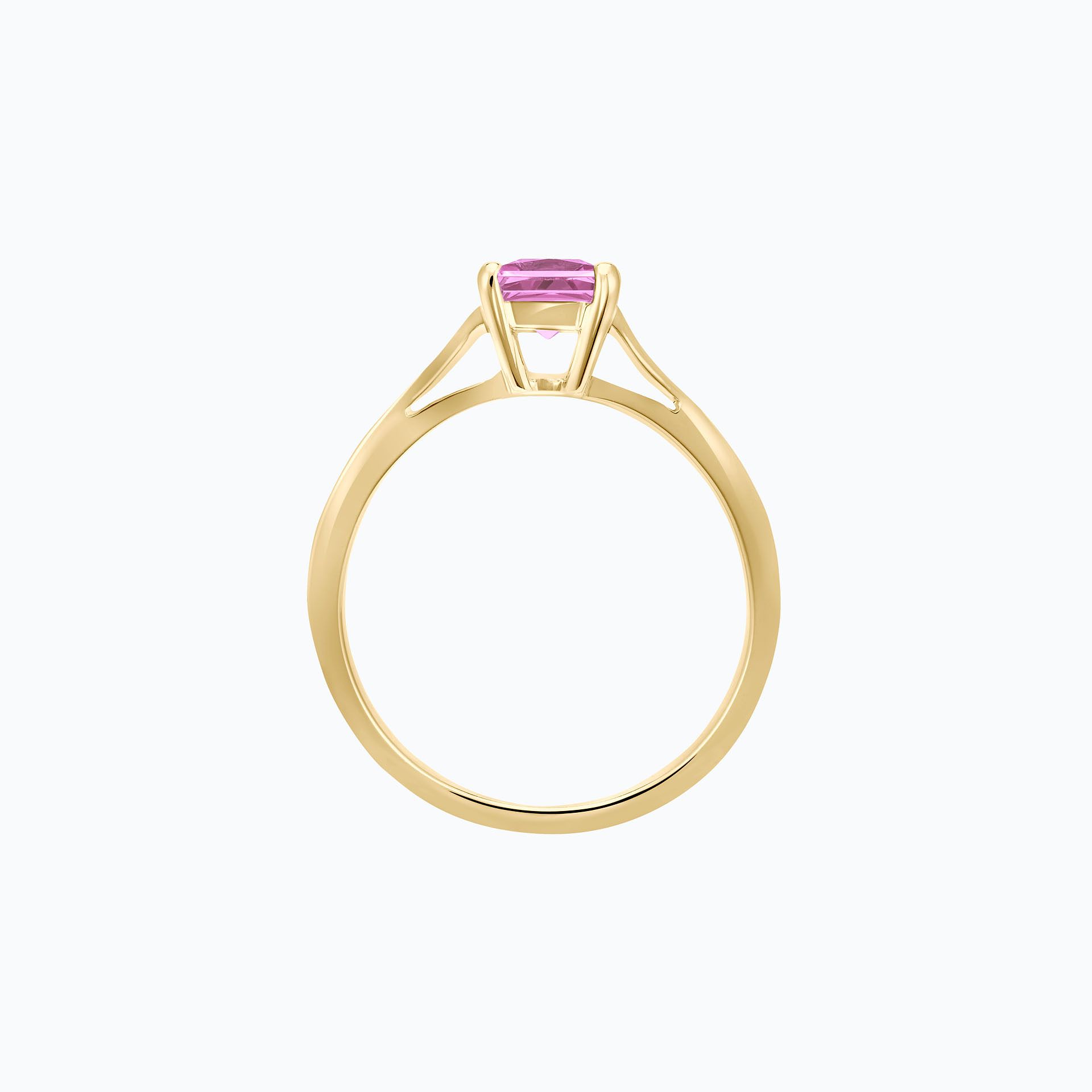 Solitaire Promesse Saphir Rose