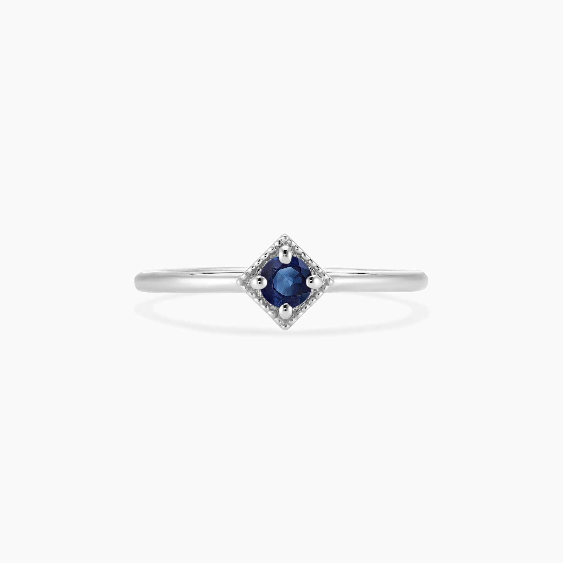 Solitaire Romy Millegrain Saphir 3.5 mm
