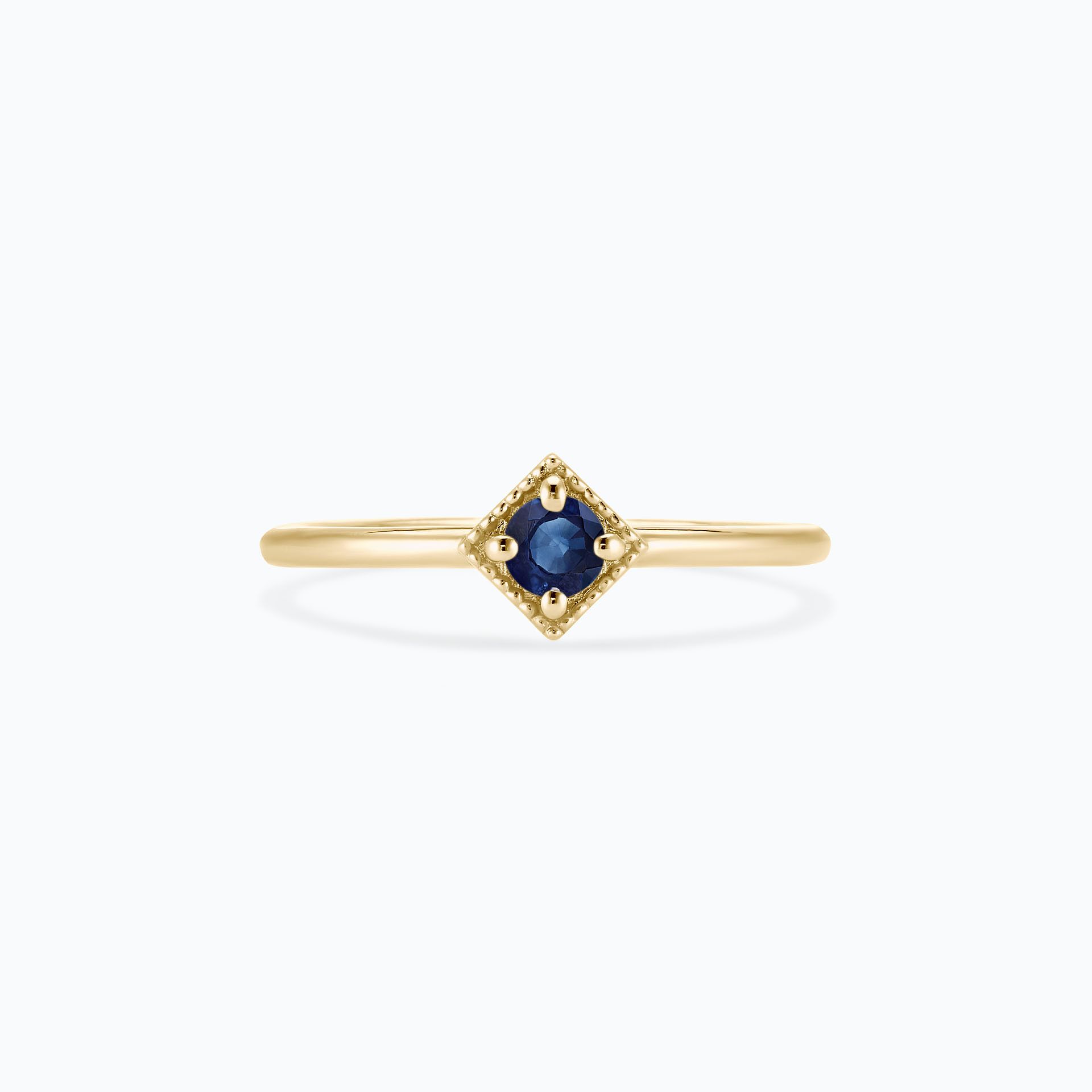 Solitaire Romy Millegrain Saphir 3.5 mm
