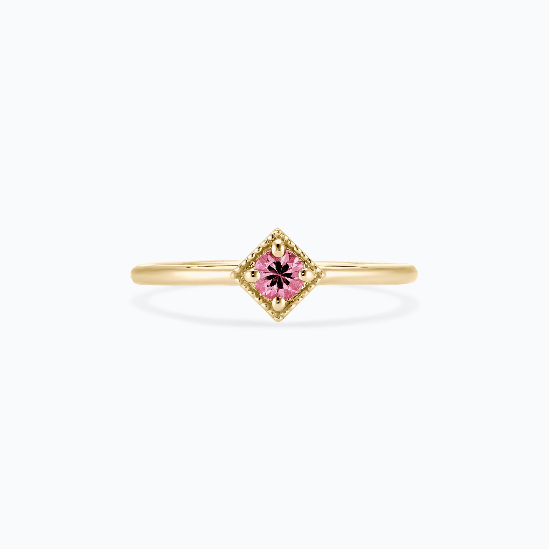 Solitaire Romy Millegrain Tourmaline 3.5 mm