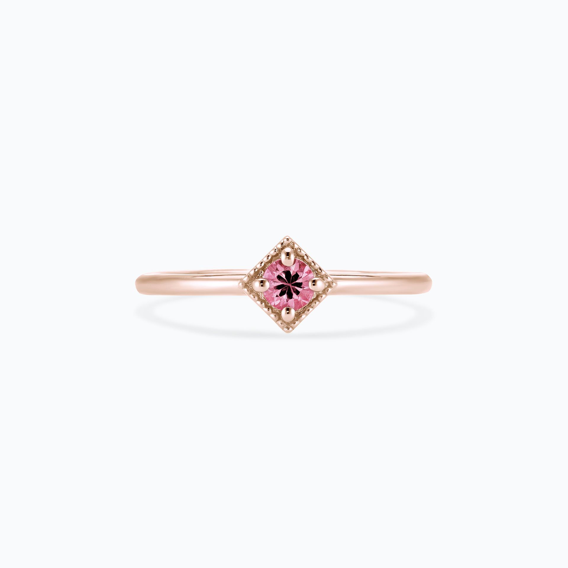 Solitaire Romy Millegrain Tourmaline 3.5 mm