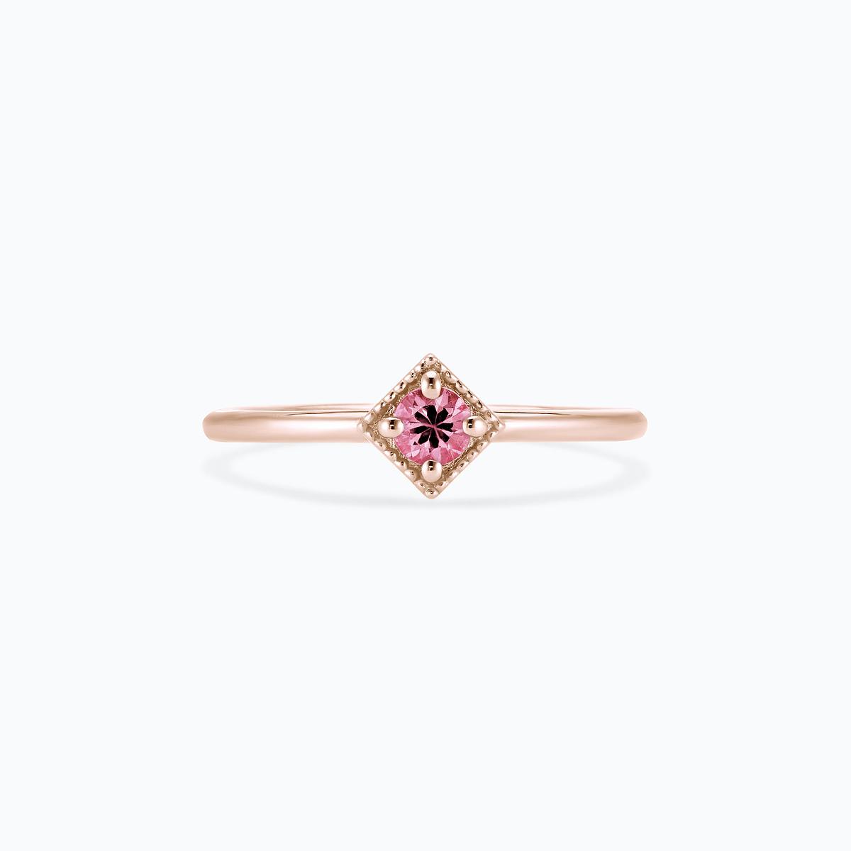 Solitaire Romy Millegrain Tourmaline 3.5 mm