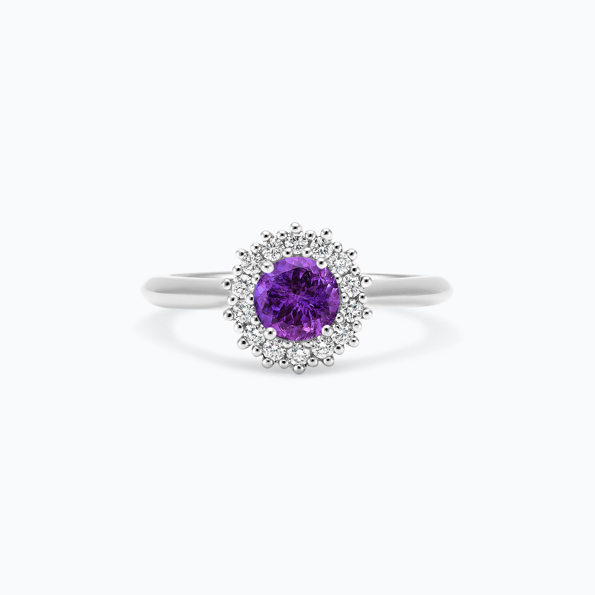 Solitaire Rosaflora Améthyste