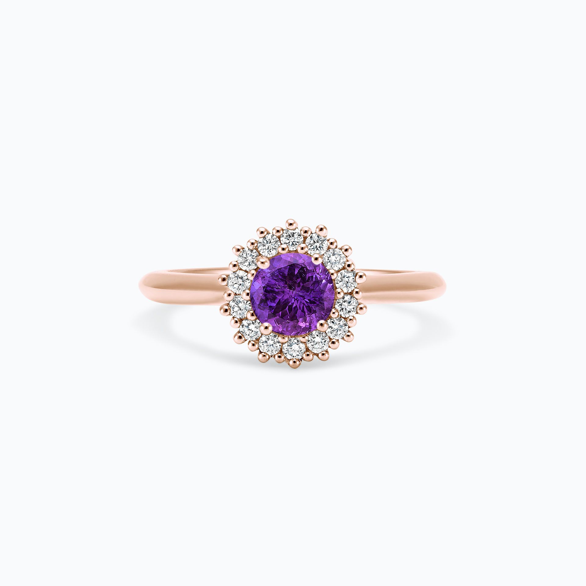 Solitaire Rosaflora Améthyste