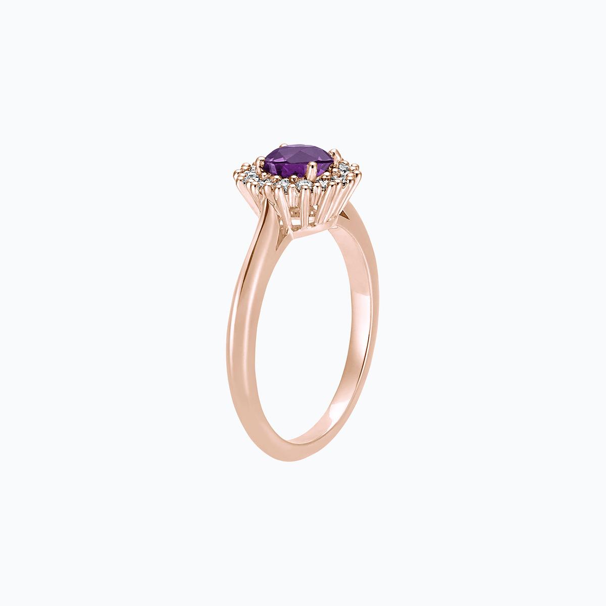 Solitaire Rosaflora Améthyste