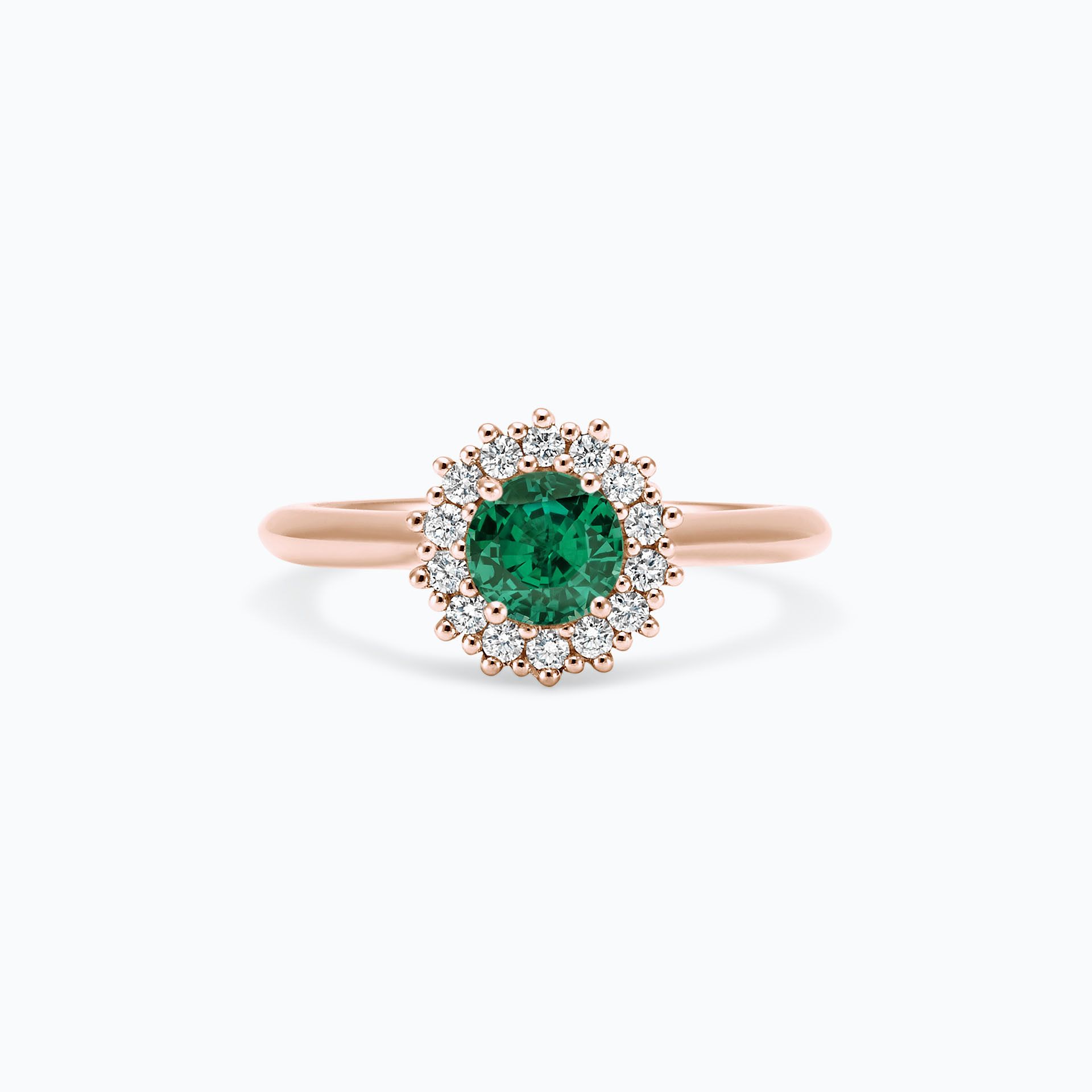 Solitaire Rosaflora Émeraude