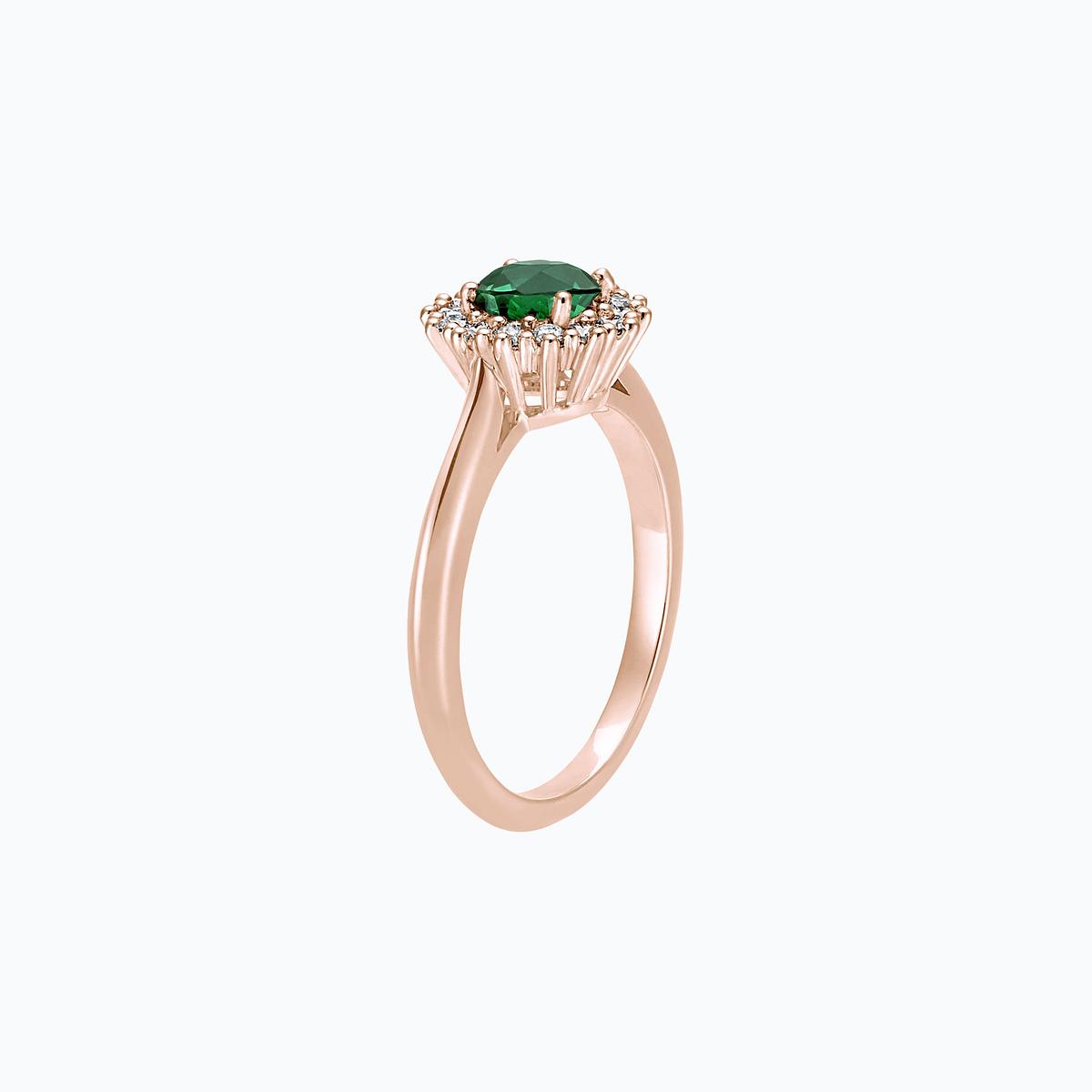 Solitaire Rosaflora Émeraude