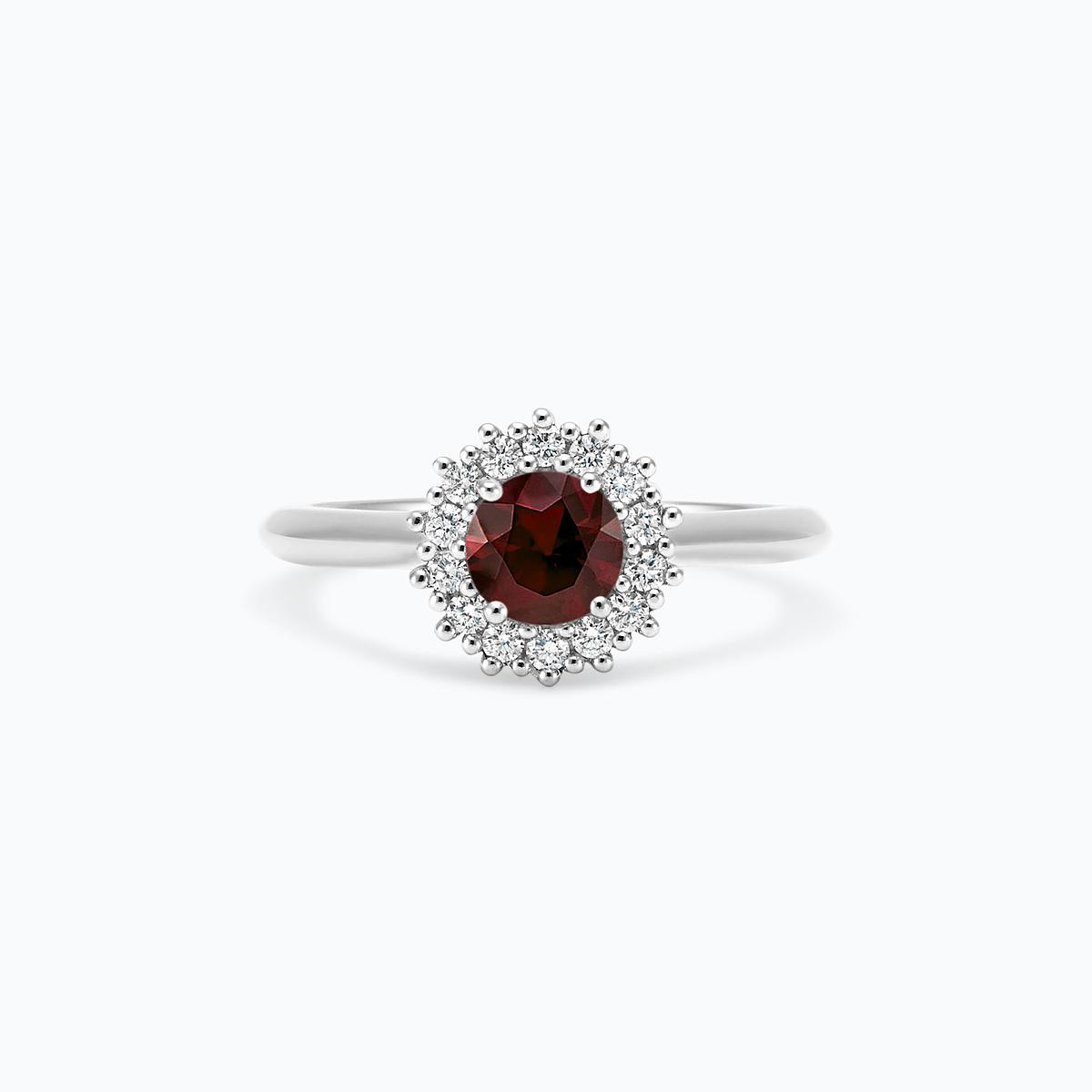 Solitaire Rosaflora Grenat