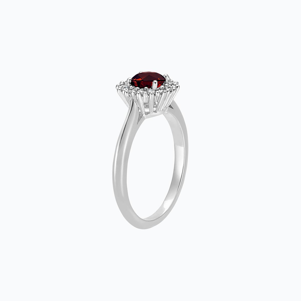 Solitaire Rosaflora Grenat