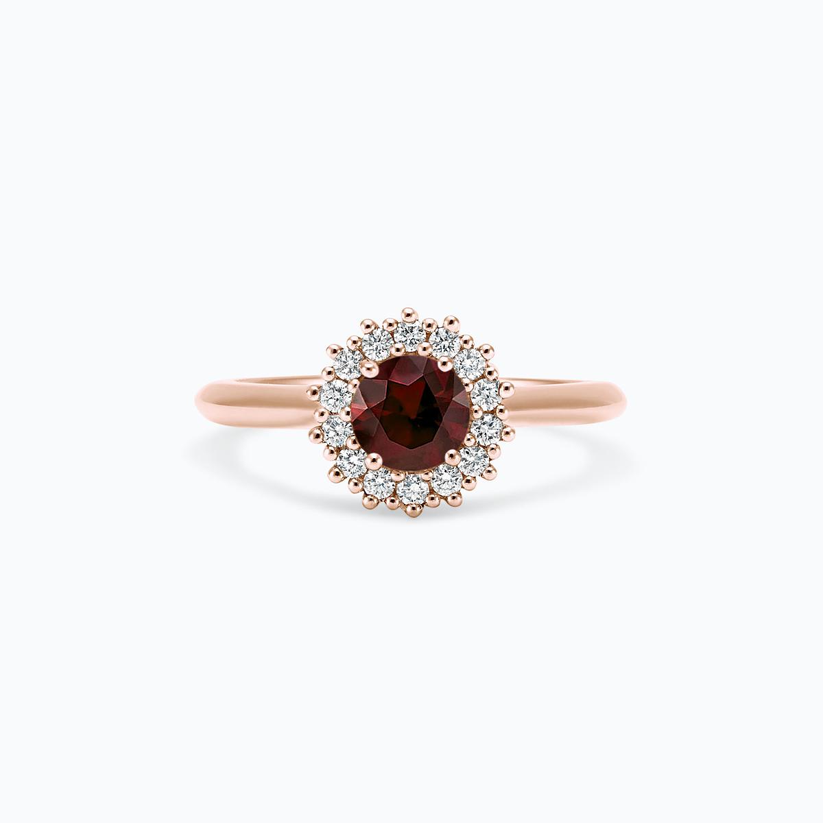 Solitaire Rosaflora Grenat