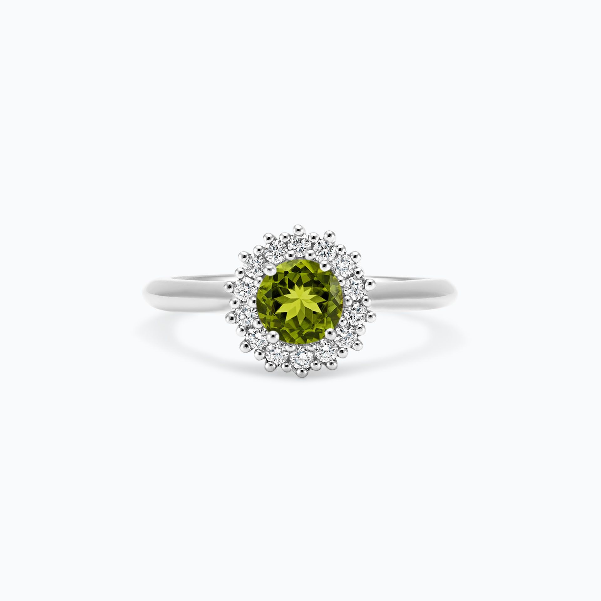 Solitaire Rosaflora Péridot