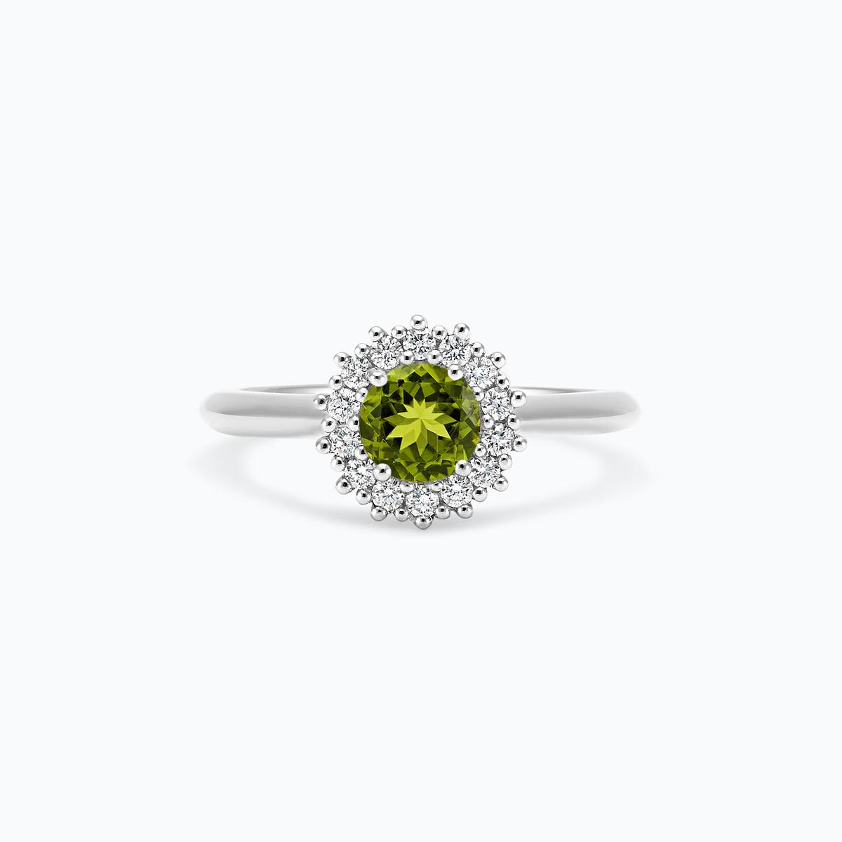 Solitaire Rosaflora Péridot