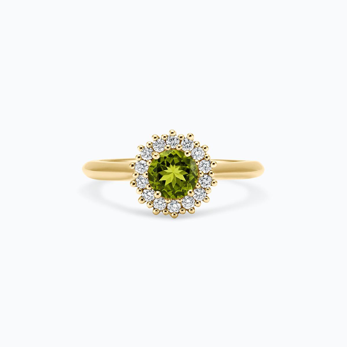 Solitaire Rosaflora Péridot