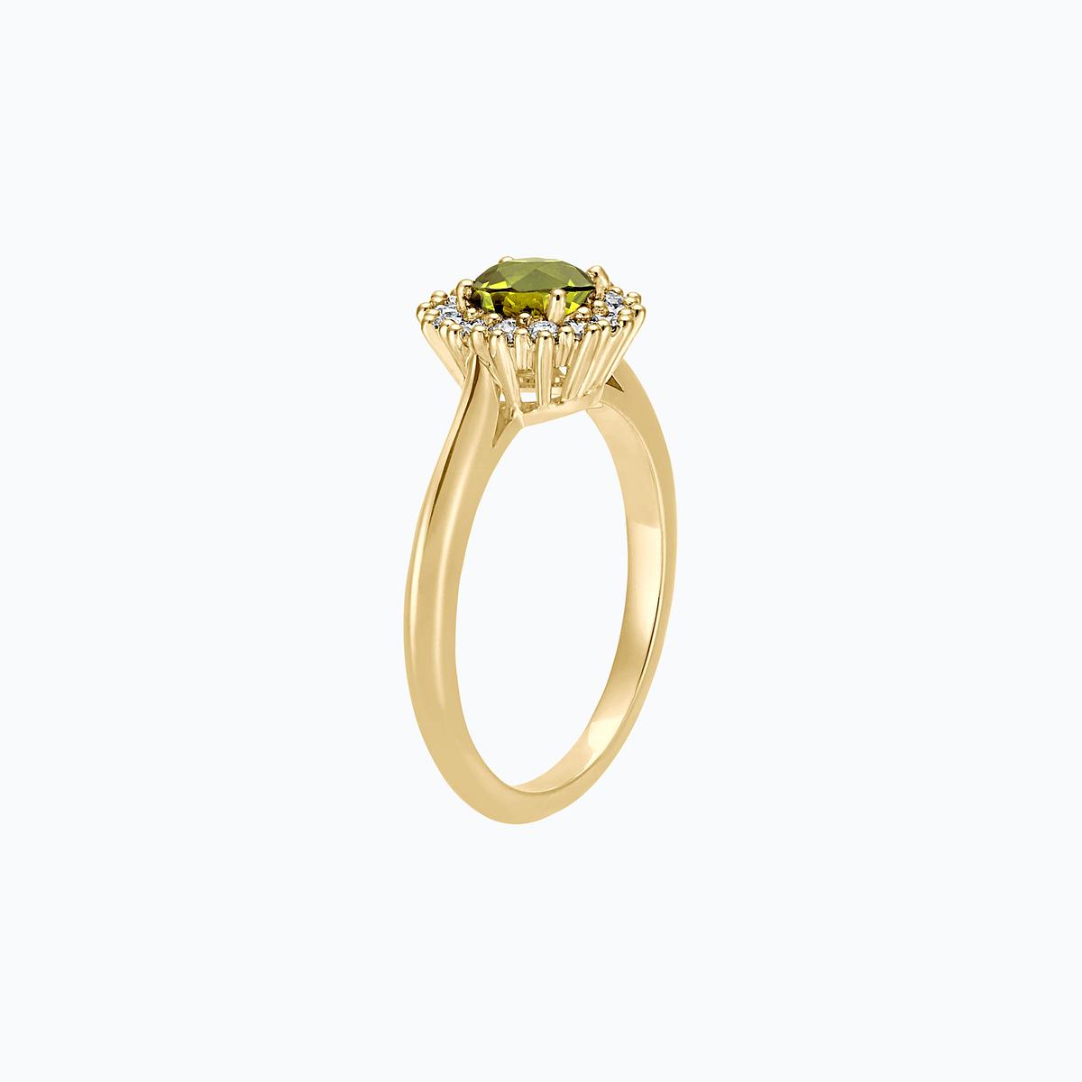 Solitaire Rosaflora Péridot
