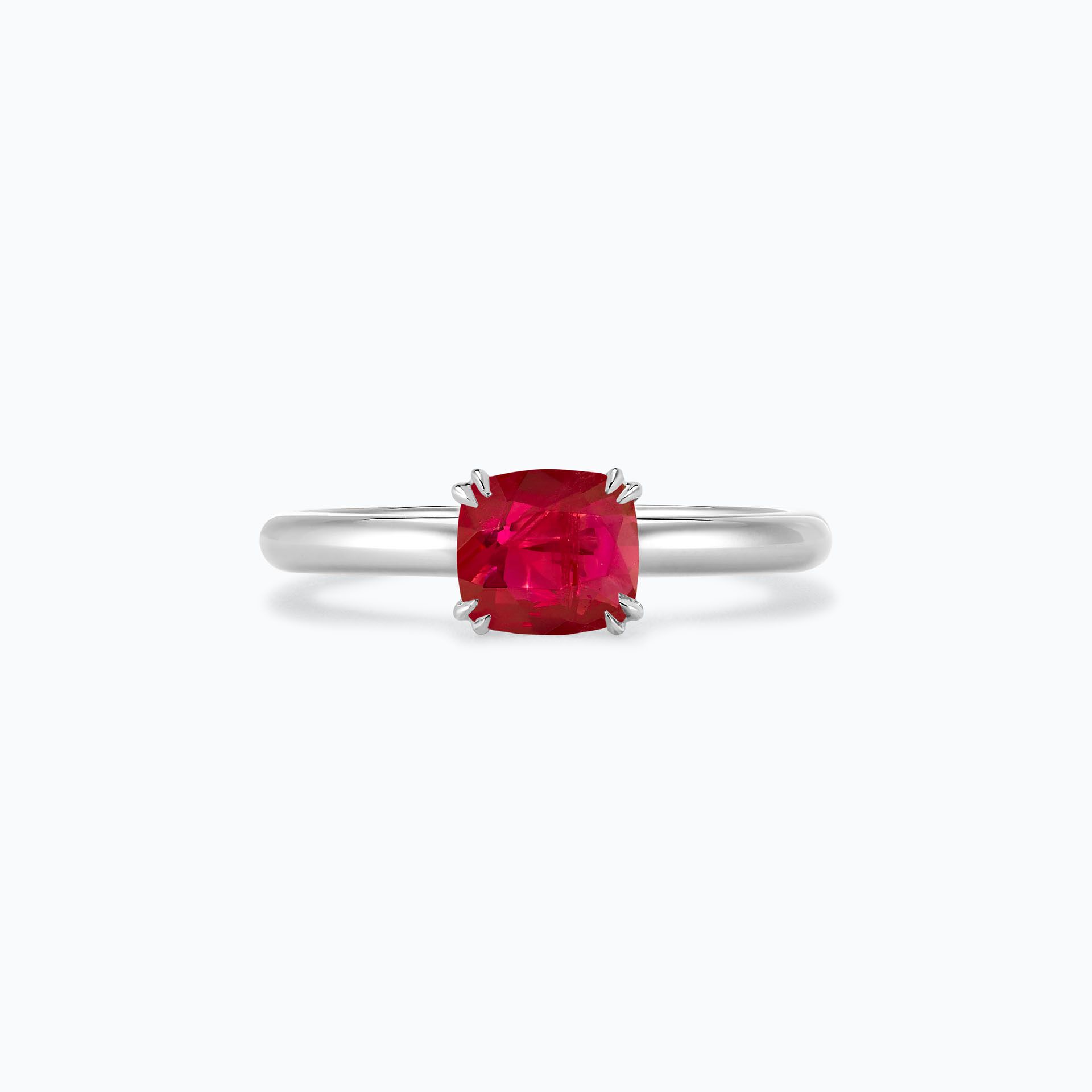 Solitaire Rose Rubis 6 x 6 mm