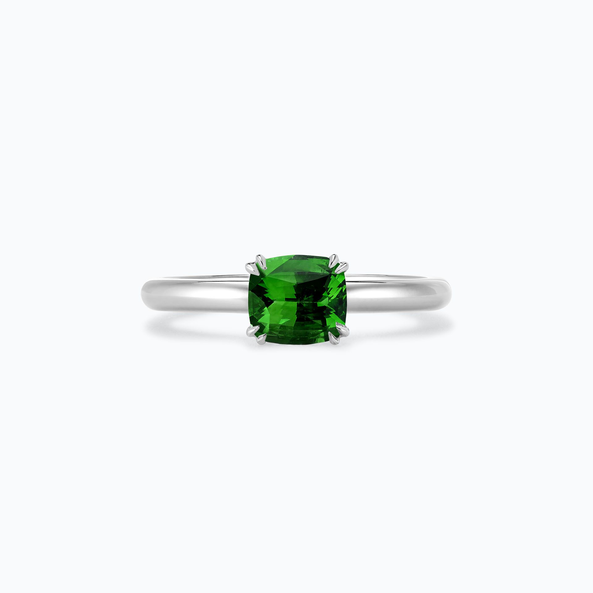 Solitaire Rose Tsavorite 6 x 6 mm