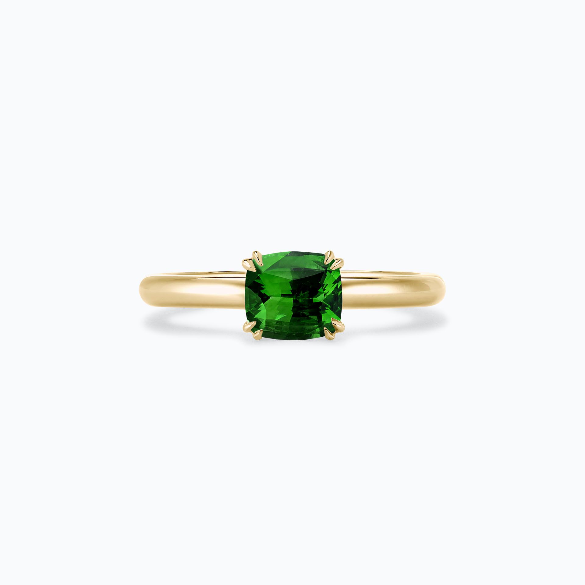 Solitaire Rose Tsavorite 6 x 6 mm