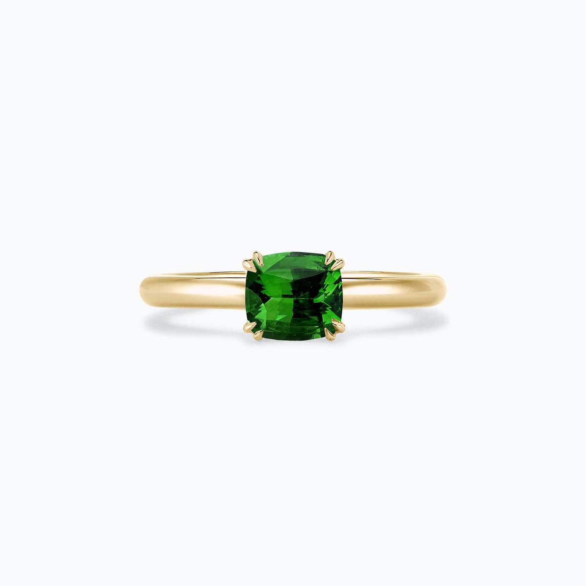 Solitaire Rose Tsavorite 6 x 6 mm