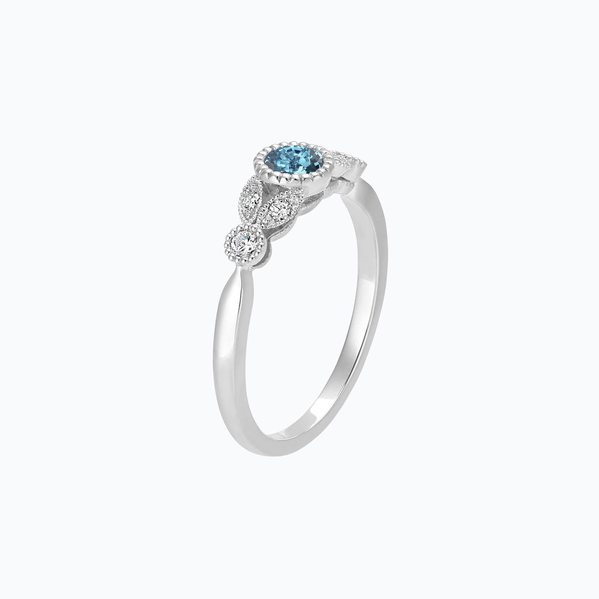Solitaire Salomé Millegrain Aigue-Marine