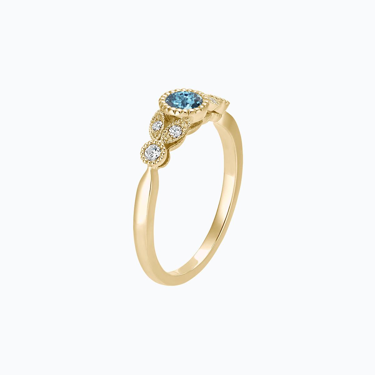Solitaire Salomé Millegrain Aigue-Marine