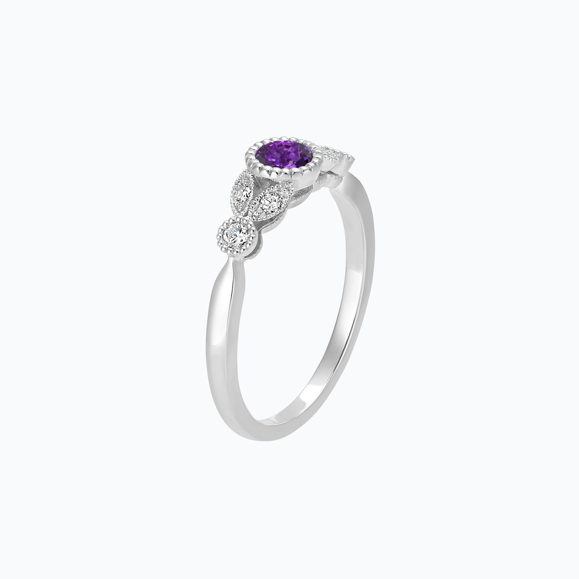 Solitaire Salomé Millegrain Améthyste